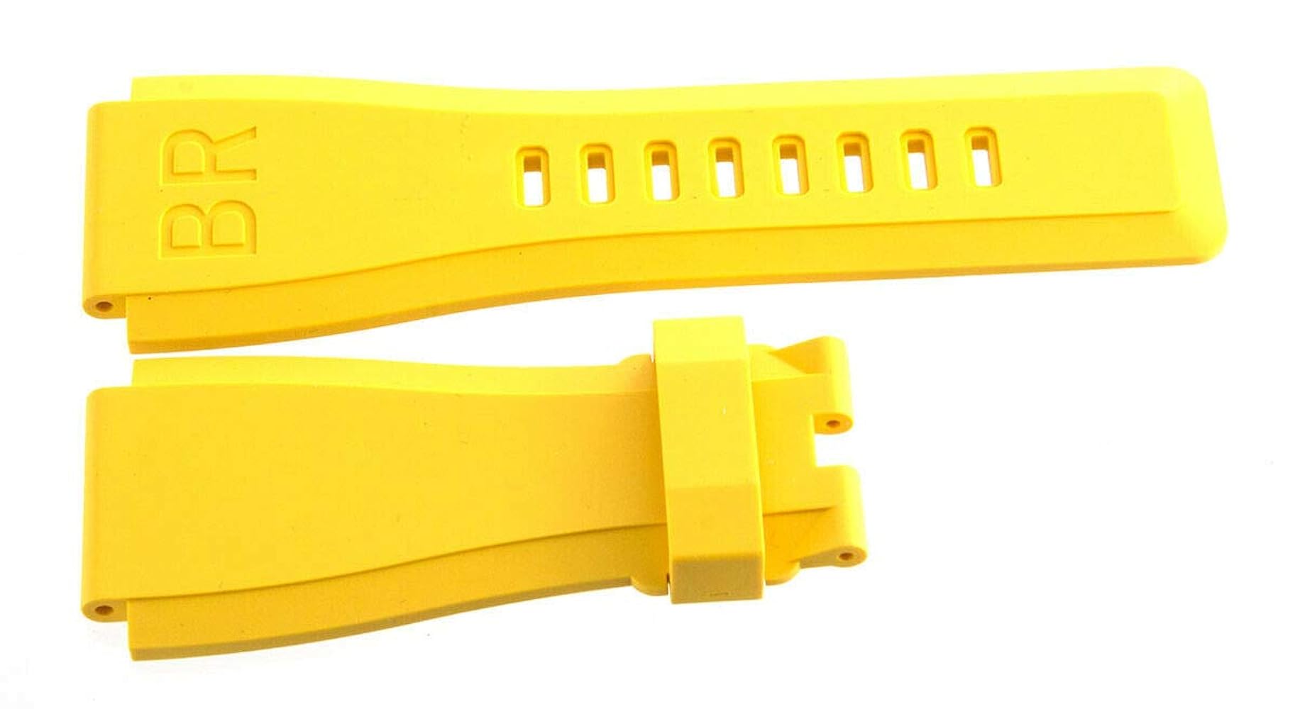 Bell & Ross Original 24mm x 24mm Yellow Rubber Replacement